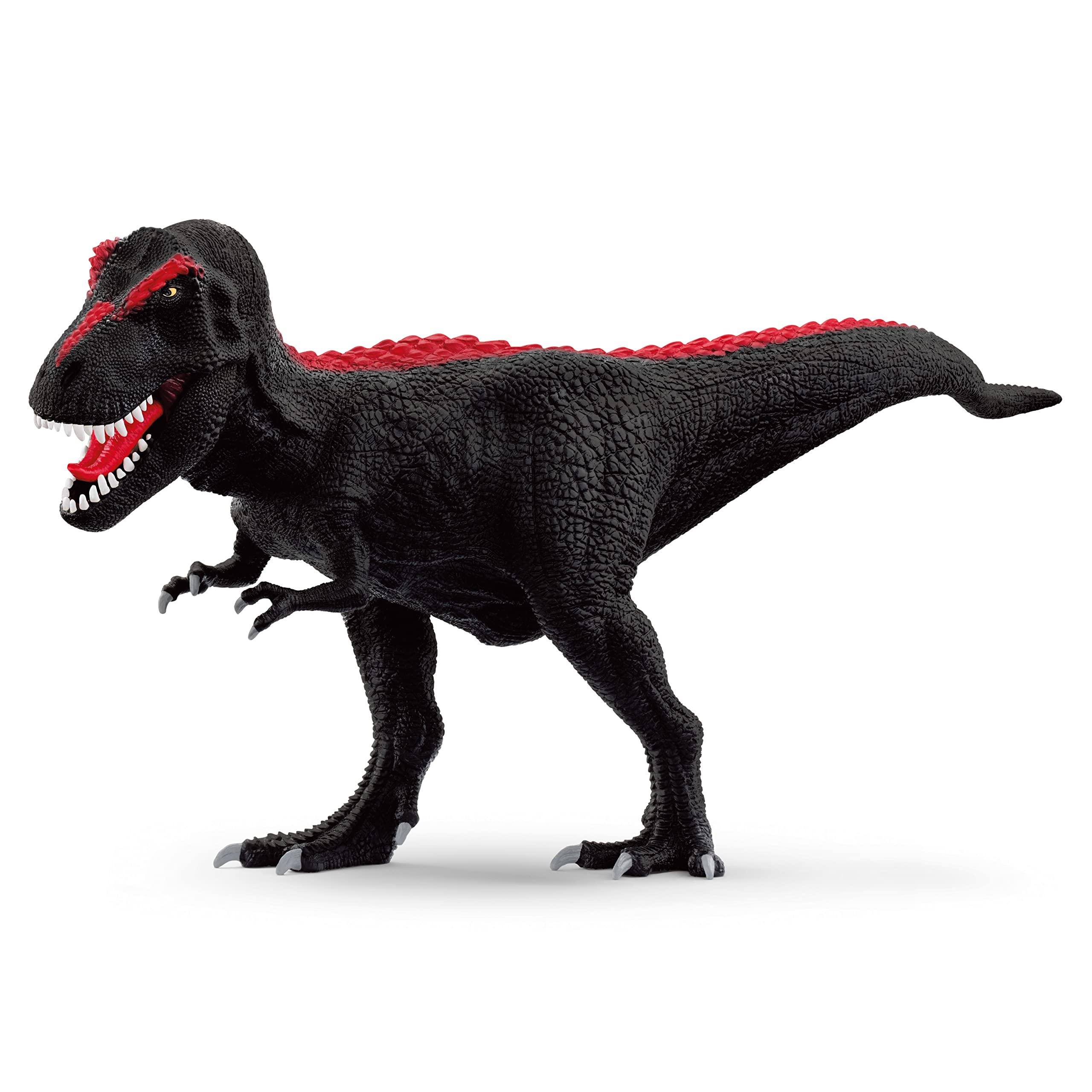Schleich Midnight T-Rex dinosaur figurine with lifelike detailing for imaginative play.