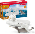 Schleich Polar Playground polar bear cub figurine for imaginative play
