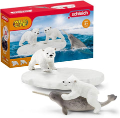 Schleich Polar Playground polar bear cub figurine for imaginative play