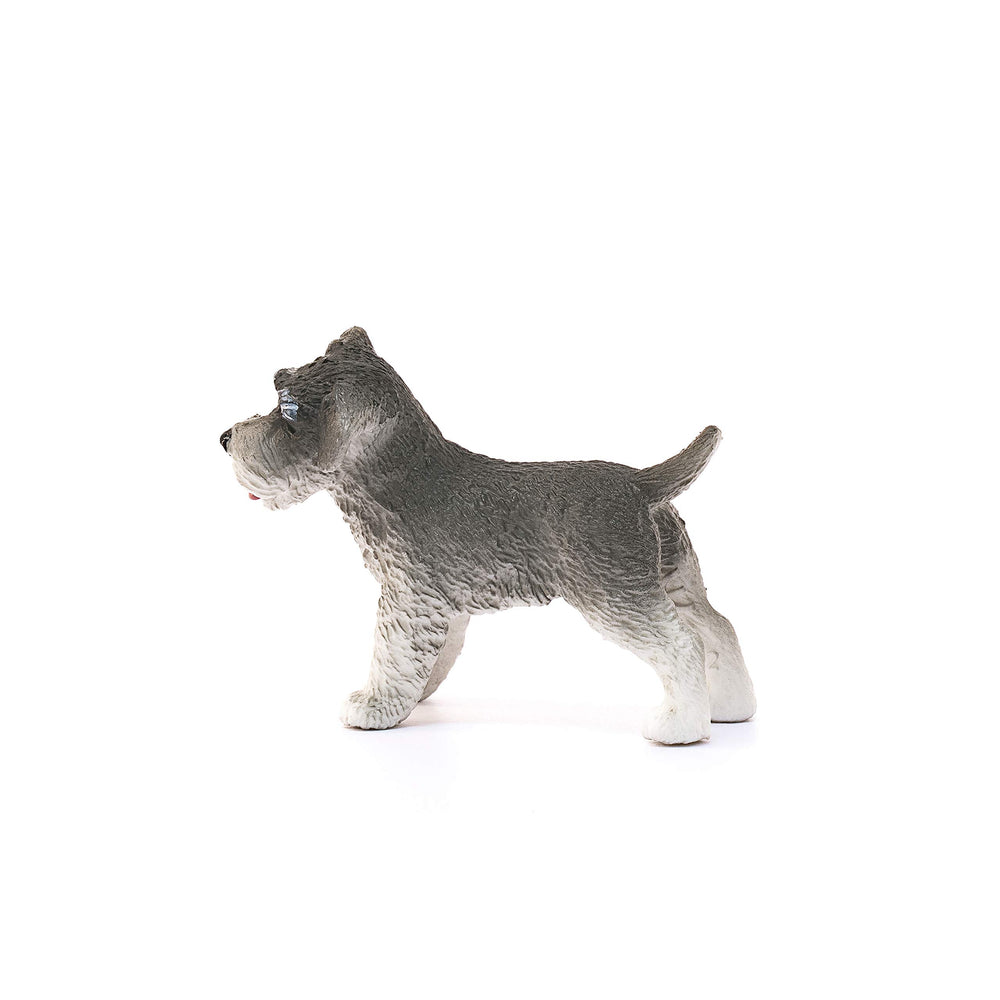 Schleich Schnauzer dog on a farm scene supports safe, creative playtime