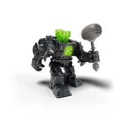 Schleich Shadow Stone Robot front view promotes imaginative battles and play.