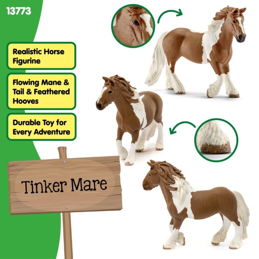 Schleich Tinker Mare for grooming and imaginative play sessions.