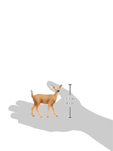 Schleich White-Tailed Doe miniature, hand-painted details, perfect for storytelling and educational displays.