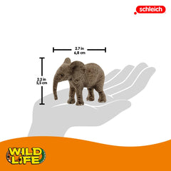 Schleich Wild Life African Elephant Calf in play context, inspires storytelling adventures.
