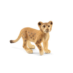 Schleich Wild Life Lion Cub figurine with detailed fur sparks imaginative pretend play.