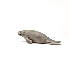 Schleich Wild Life manatee figurine textured skin detail enhances realistic pretend play.