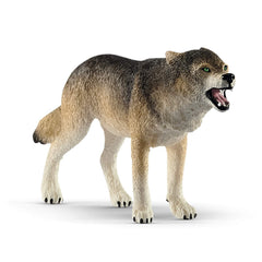 Schleich Wild Life prowling gray wolf figurine for immersive pretend play