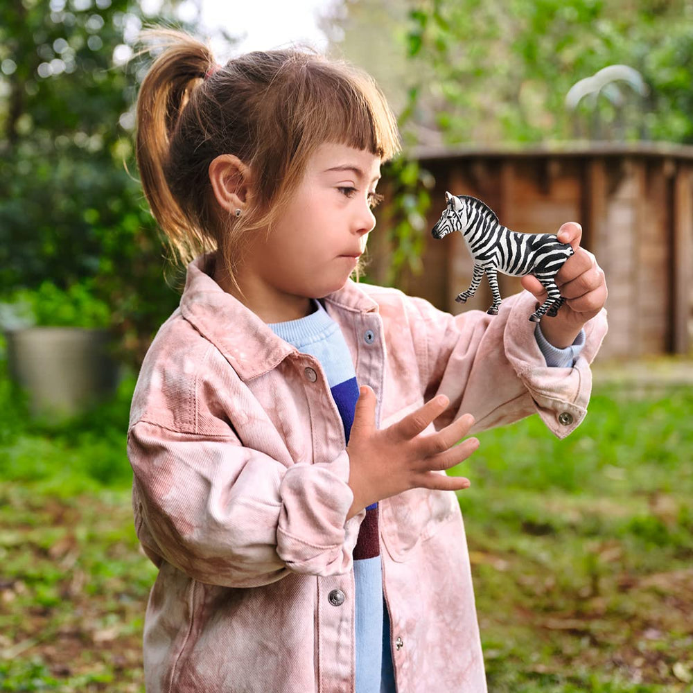 Schleich Wild Life female zebra side profile for storytelling and learning