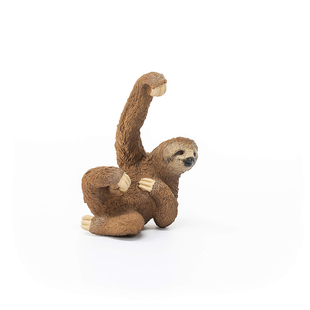 Schleich Wild Life sloth figurine fur texture highlights tactile realism for open-ended learning
