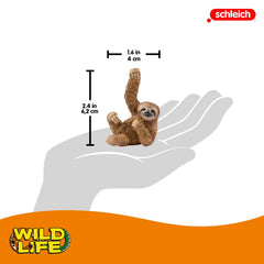 Schleich Wild Life sloth figurine play-use fits classroom and home pretend play