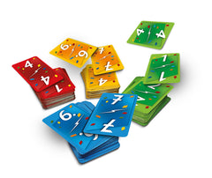 Schmidt Ligretto colorful cards spread across the table during play.