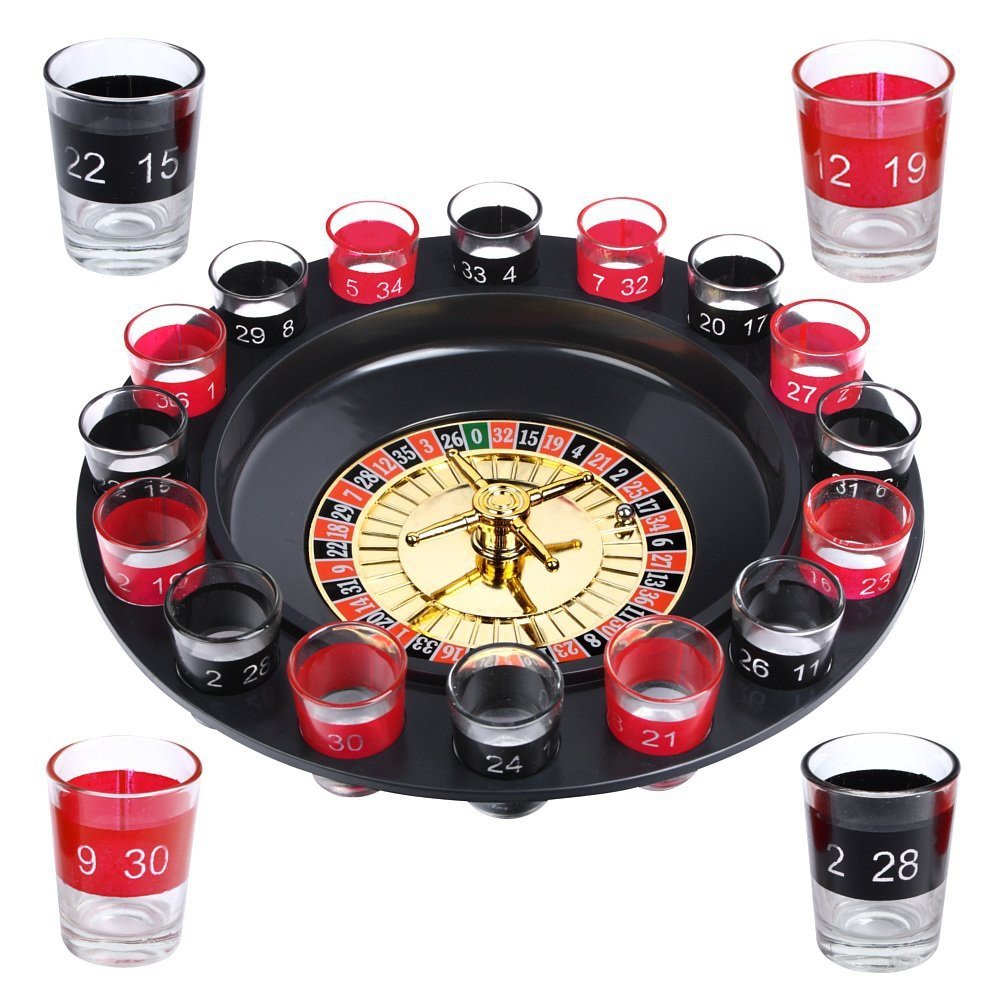 Schramm Evelots drinking shot roulette wheel for home parties and entertaining
