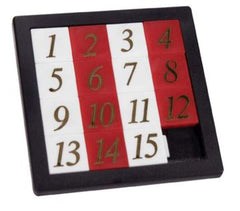 Schylling 15 Puzzle with a clear carrying case for portable brain-teasing fun