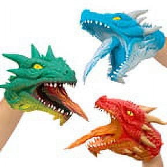 Schylling Dragon Hand Puppet texture highlights tactile play for little hands.