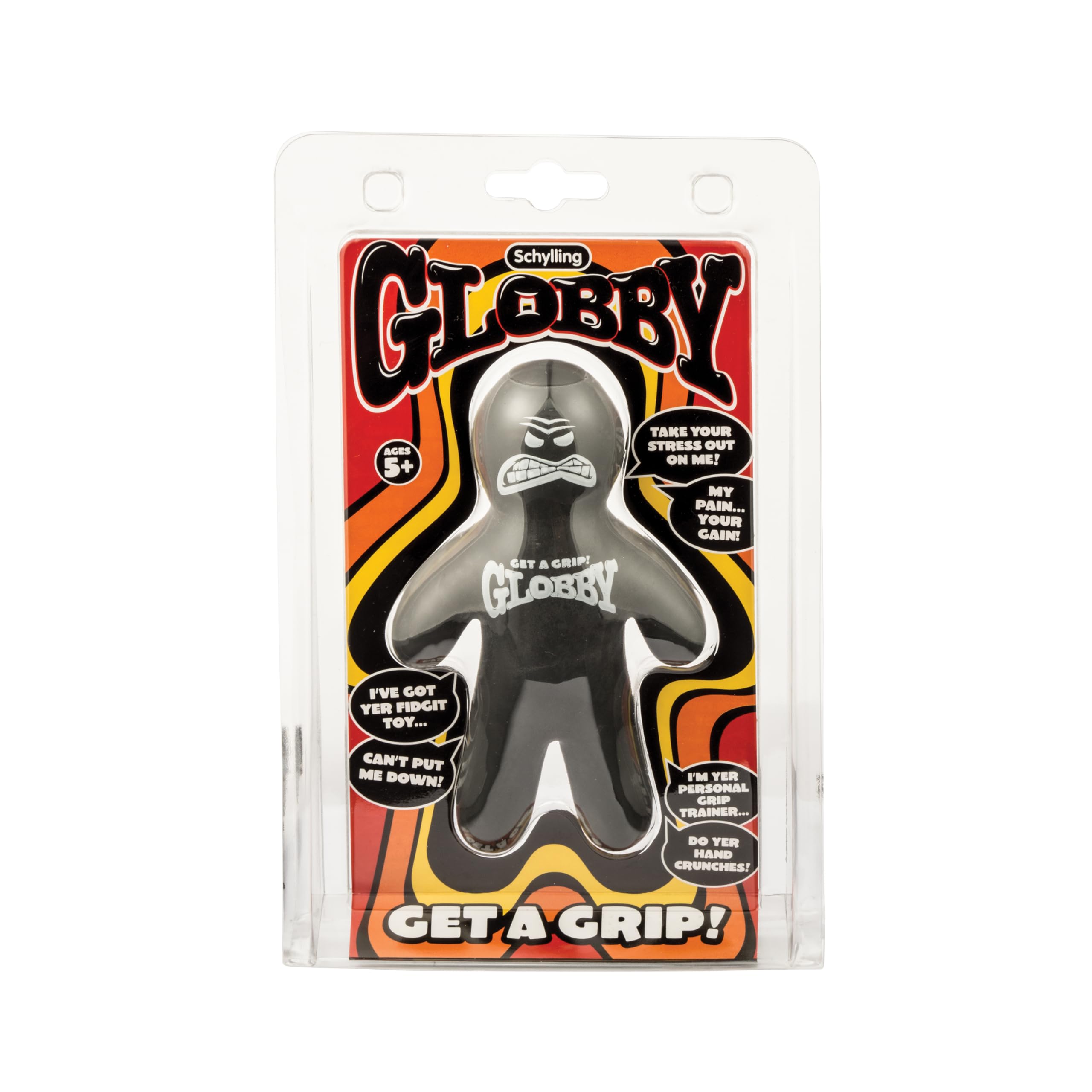 Schylling Globby arm squeeze helps reduce stress during work