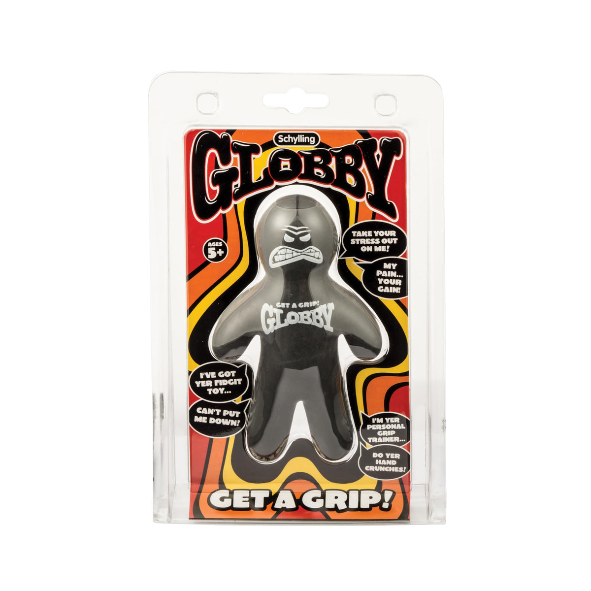 Schylling Globby arm squeeze helps reduce stress during work