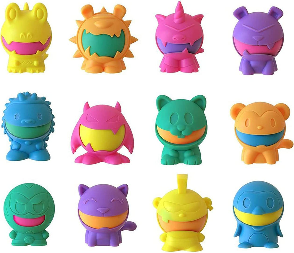 Closeup of GrandeNero Squeezy Dohjees showing squishy texture for calm play.