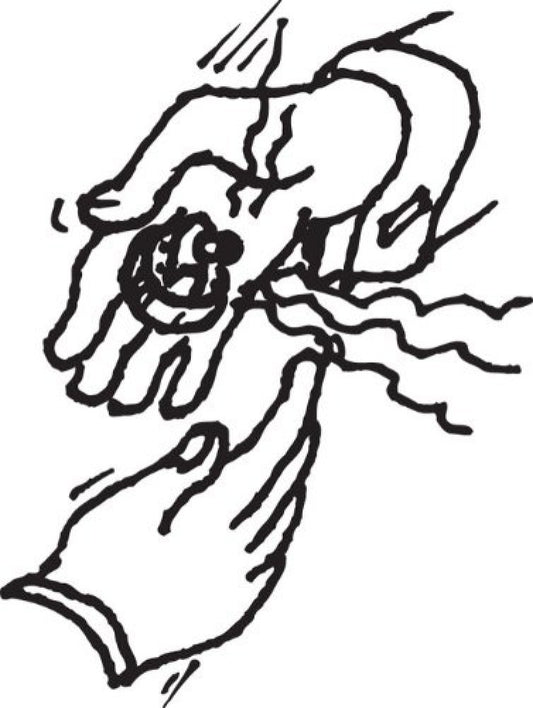 Schylling Hand Buzzer in action, wind up for a playful surprise