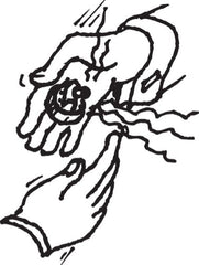Schylling Hand Buzzer in action, wind up for a playful surprise