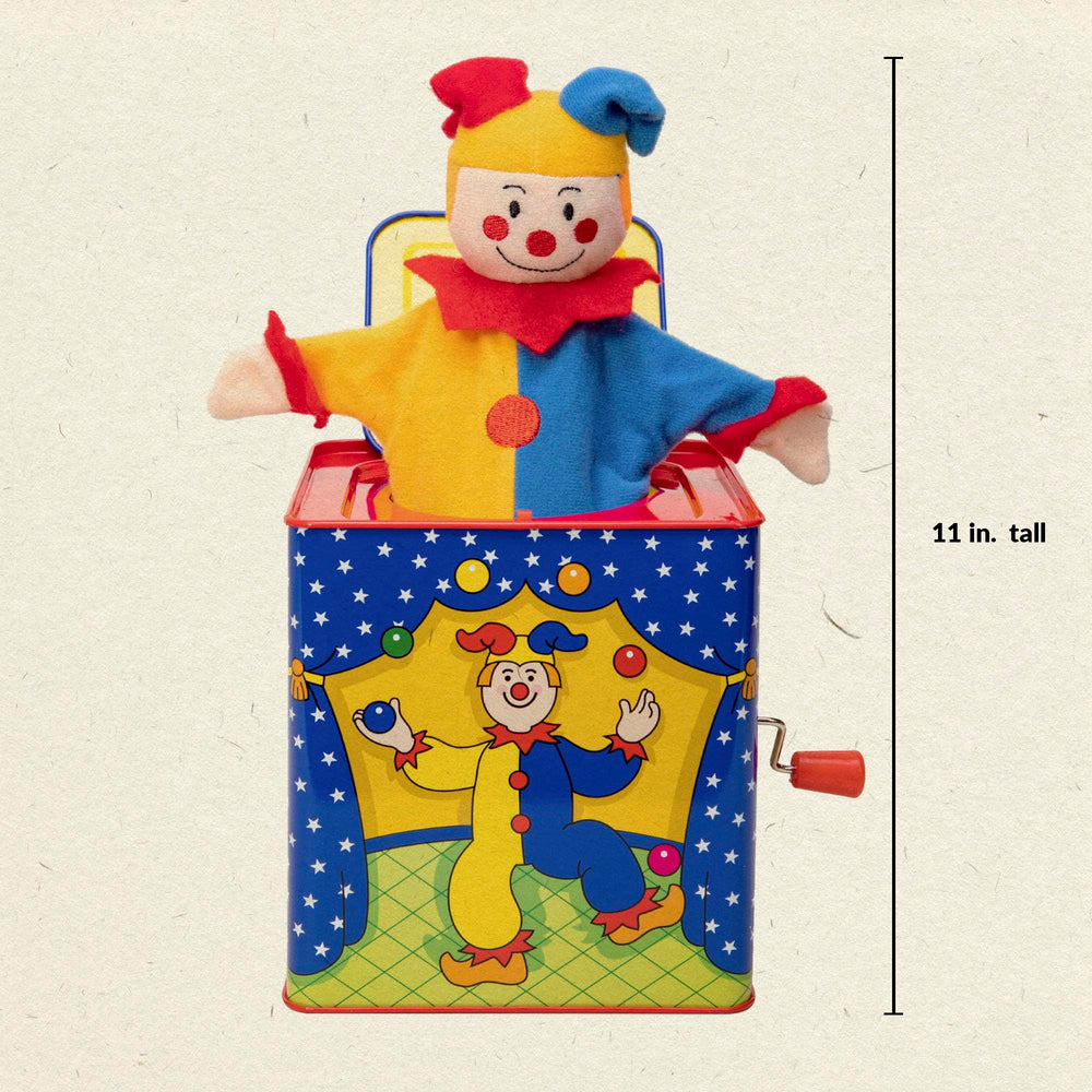 Schylling Jester plush pops up with soft fabric sparks gentle storytelling.