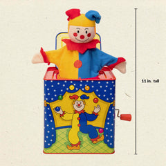 Schylling Jester plush pops up with soft fabric sparks gentle storytelling.
