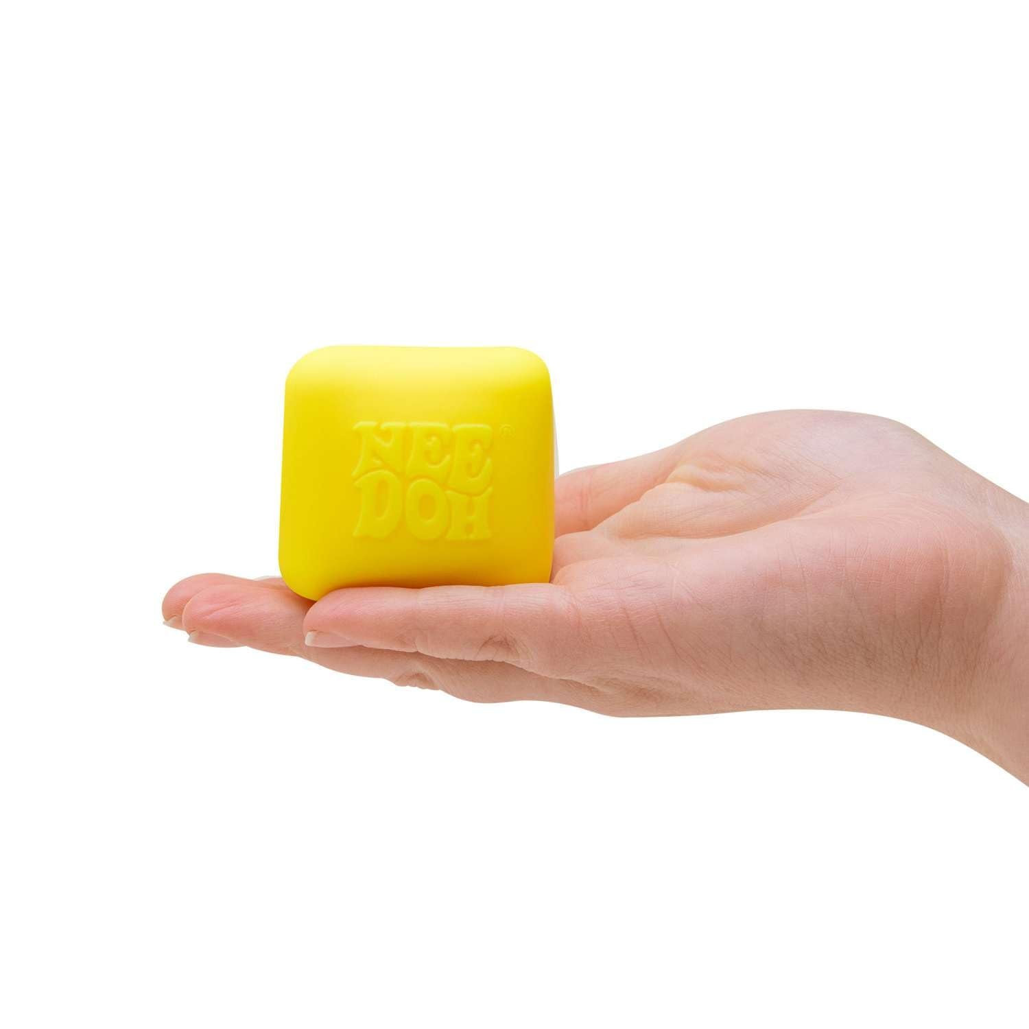 Schylling Nee Doh cube returning to square after stretch
