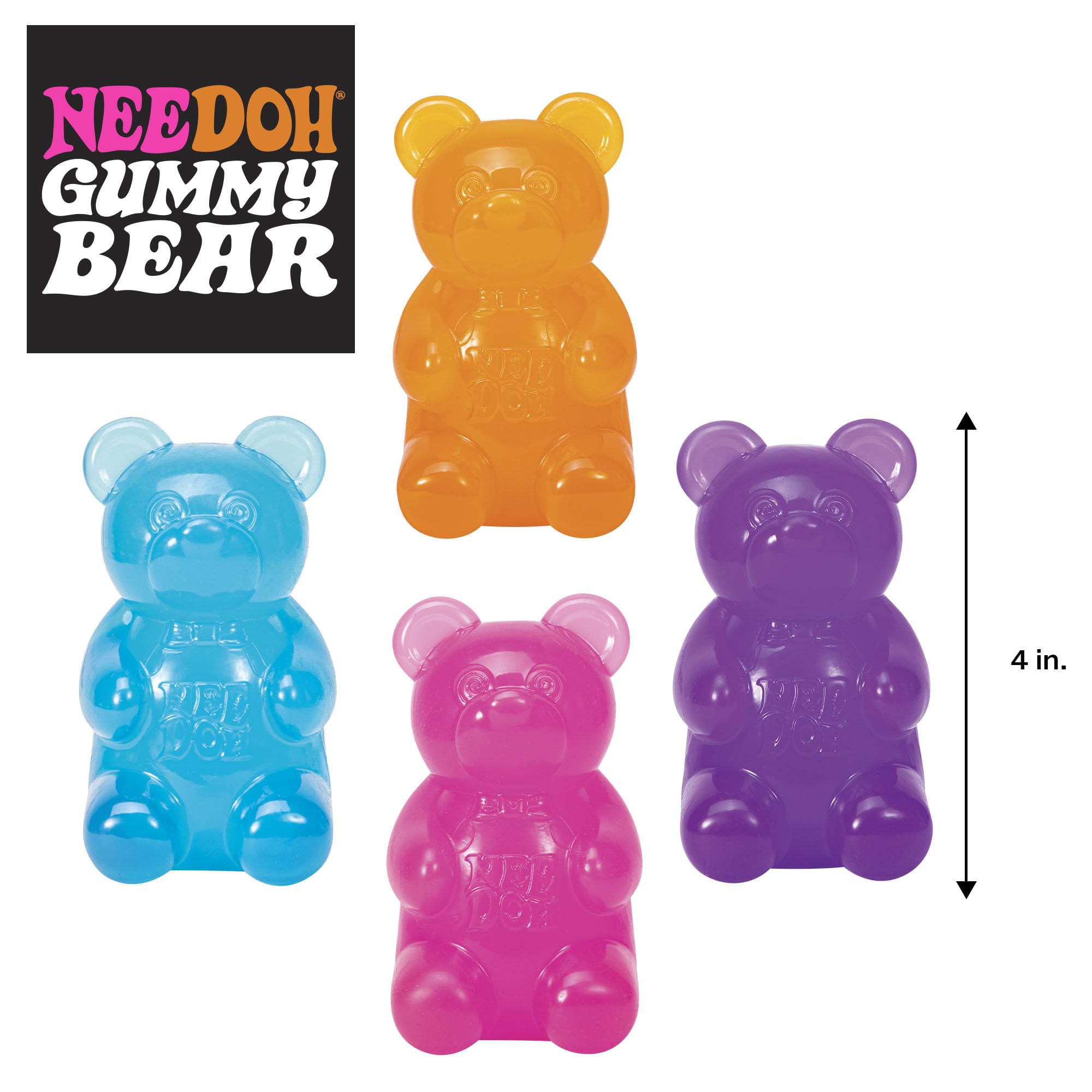 NeeDoh Gummy Bear as discreet stress-relief fidget