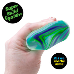 Schylling NeeDoh Nice Cube Swirl square shape returning after squeeze