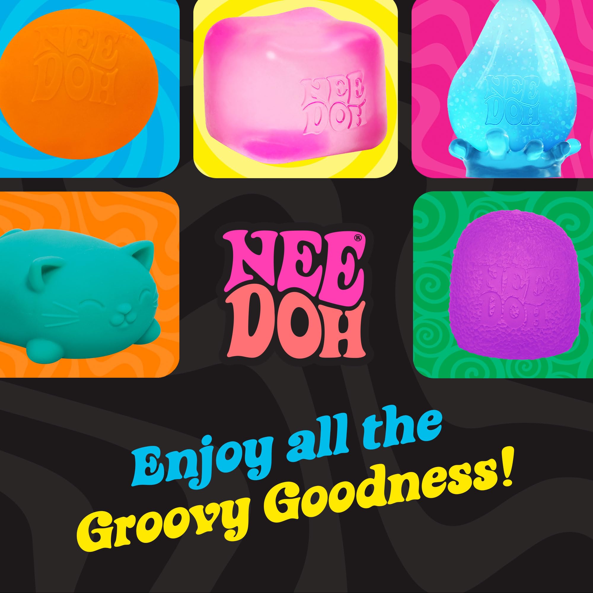 Pack-of-1 NeeDoh glow-dark, compact for home or office use.