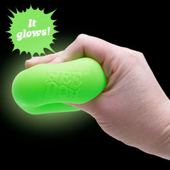 Schylling NeeDoh Nice Cube Glow is suitable for ages 3 and up.
