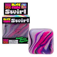 Schylling NeeDoh Nice Cube Swirl with unique color blend for calming sensory play.