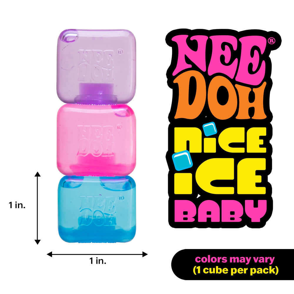 Schylling NeeDoh Nice Ice Baby color variation seen in playful squeeze toy