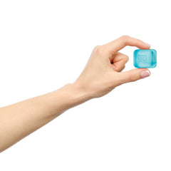 NeeDoh Nice Ice Baby close-up highlighting tiny 1-inch cube design