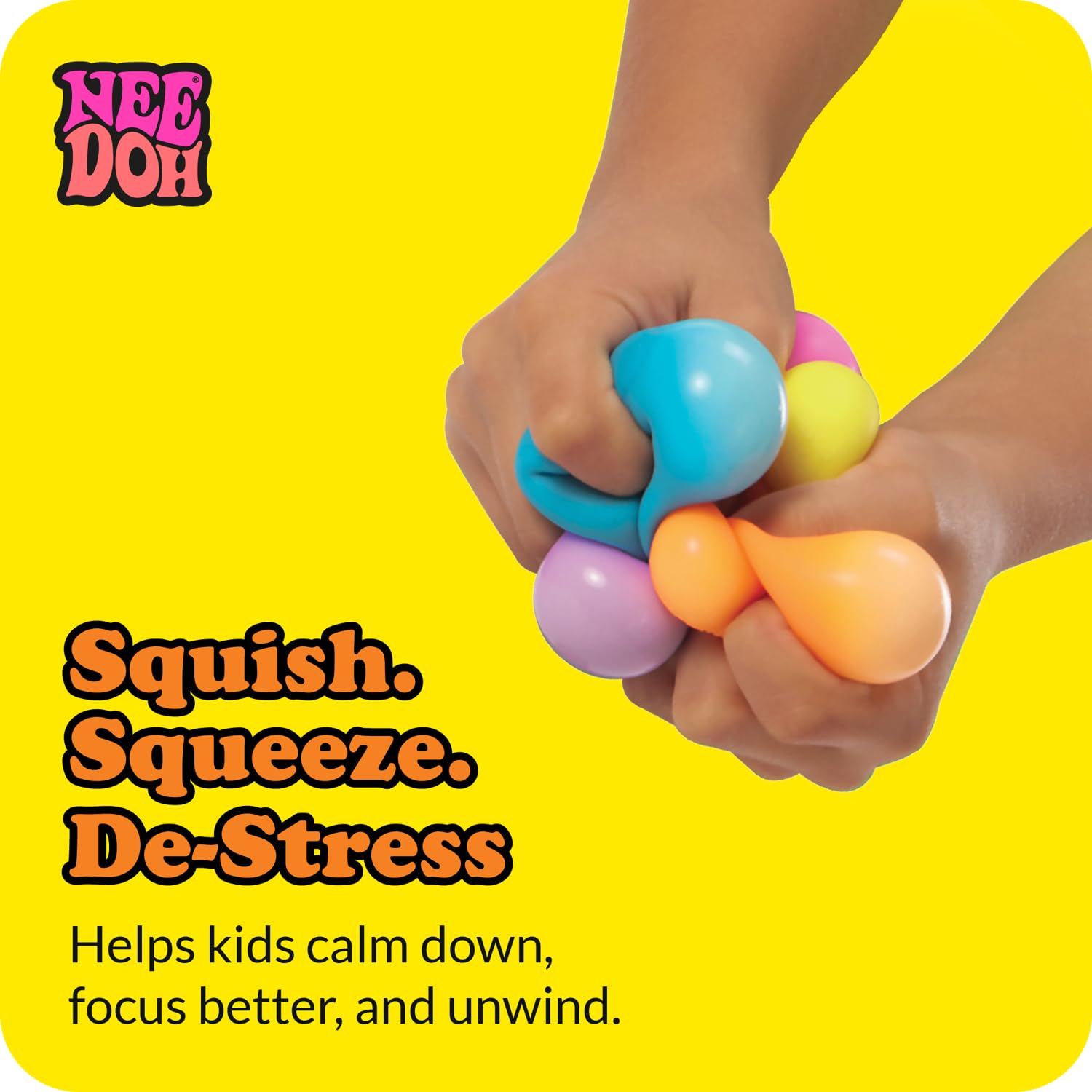 Schylling NeeDoh Rainboh Teenie collectible mini globs for gifting.