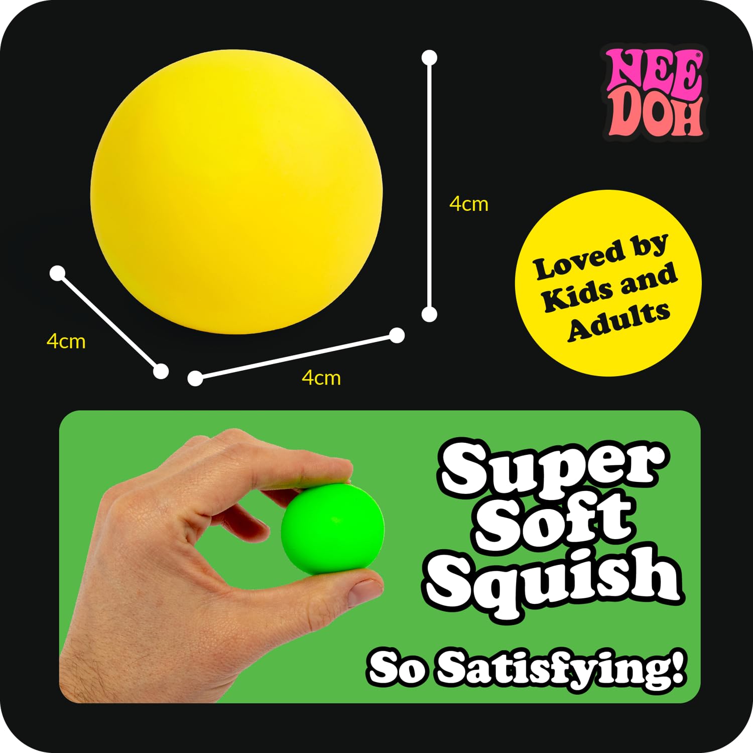 Schylling NeeDoh Rainboh Teenie no assembly required for instant play.
