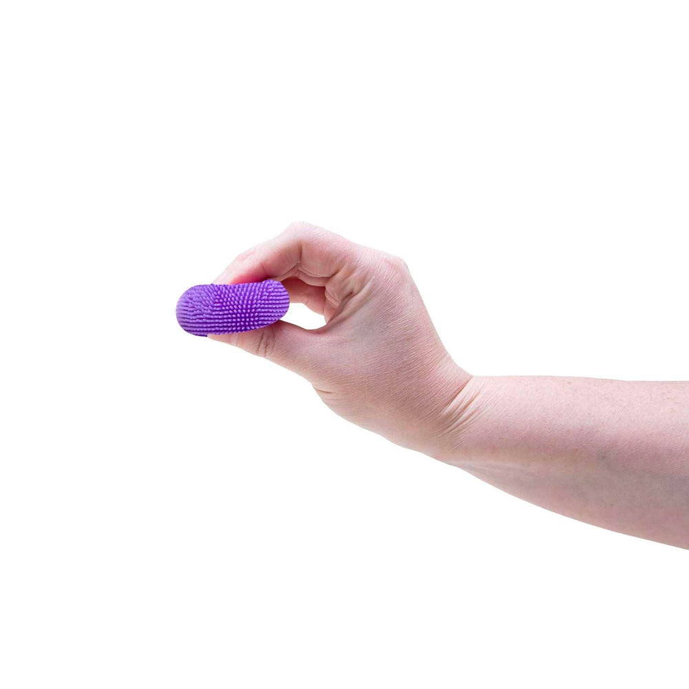Kid-friendly NeeDoh Teenie Fuzzball designed for ages 3+ at desks
