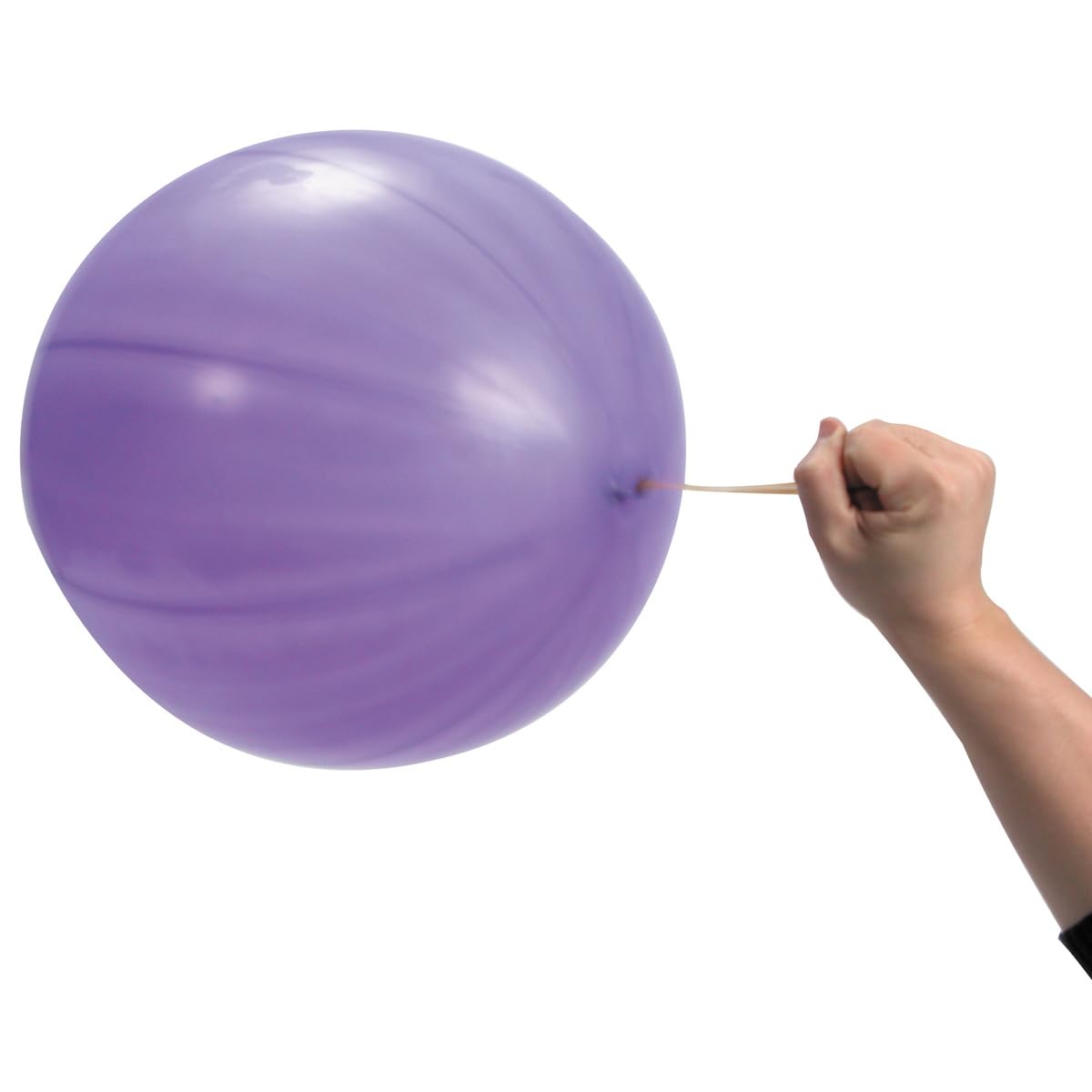 Schylling punch ball setup with rubber band for quick, engaging family games.