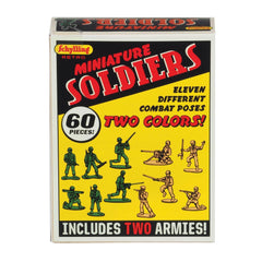 Schylling Retro Mini Soldiers close-up detail shows vintage-style paint and molded figures