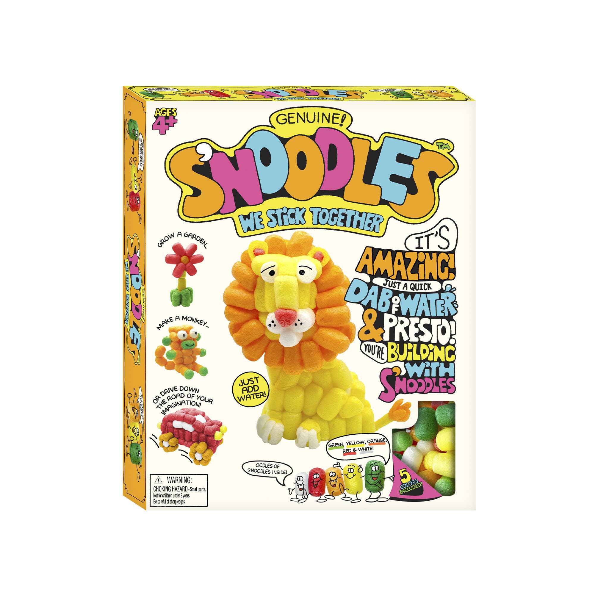 Schylling S’Noodles dip-and-stick action for creative play that sparks imagination.