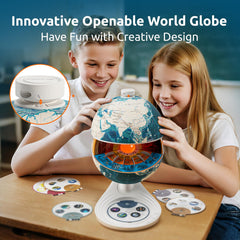 Science Can globe knowledge mode with 48 facts for engaging learning.