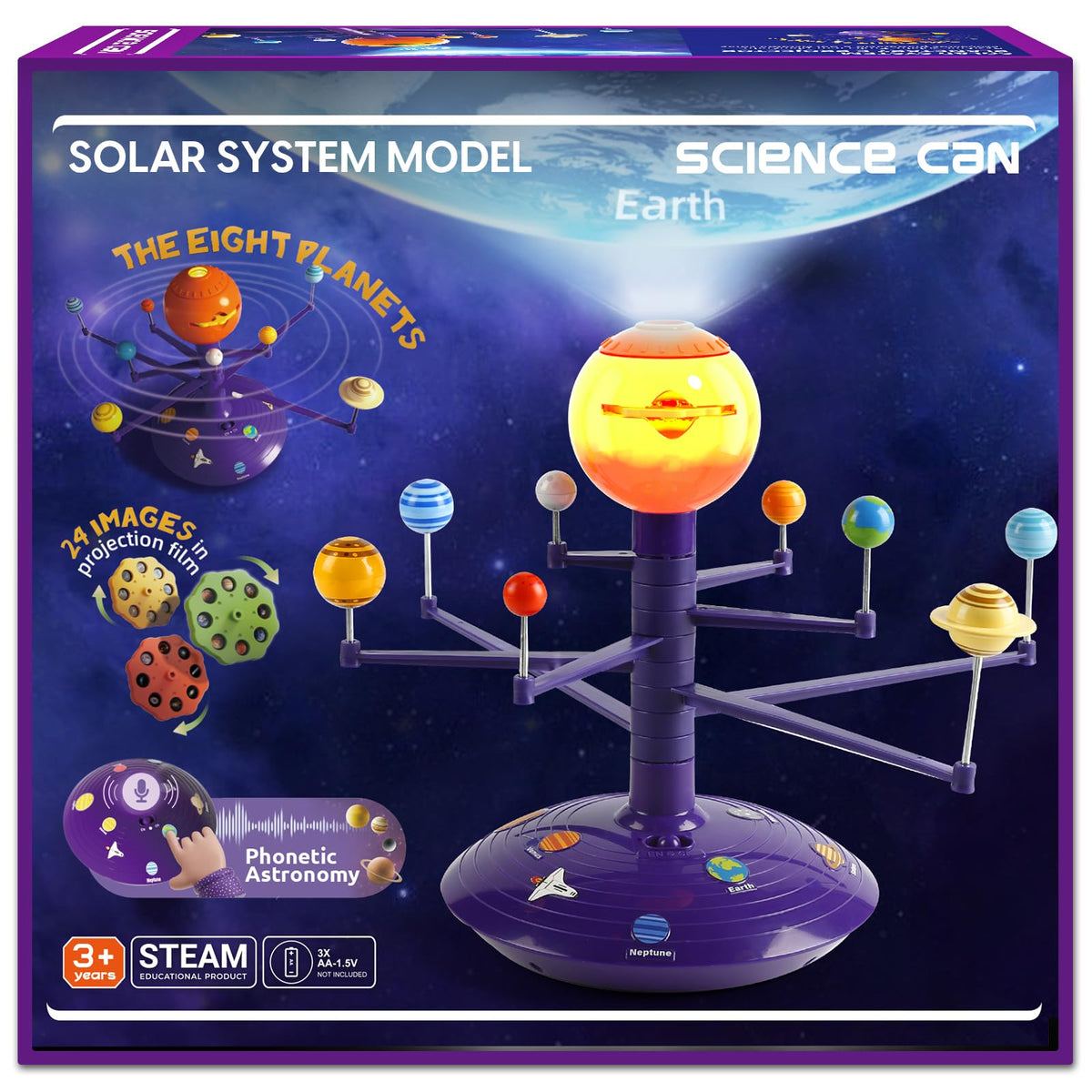 Science Can Solar System dome projection lights up ceilings for a kid-friendly planetarium