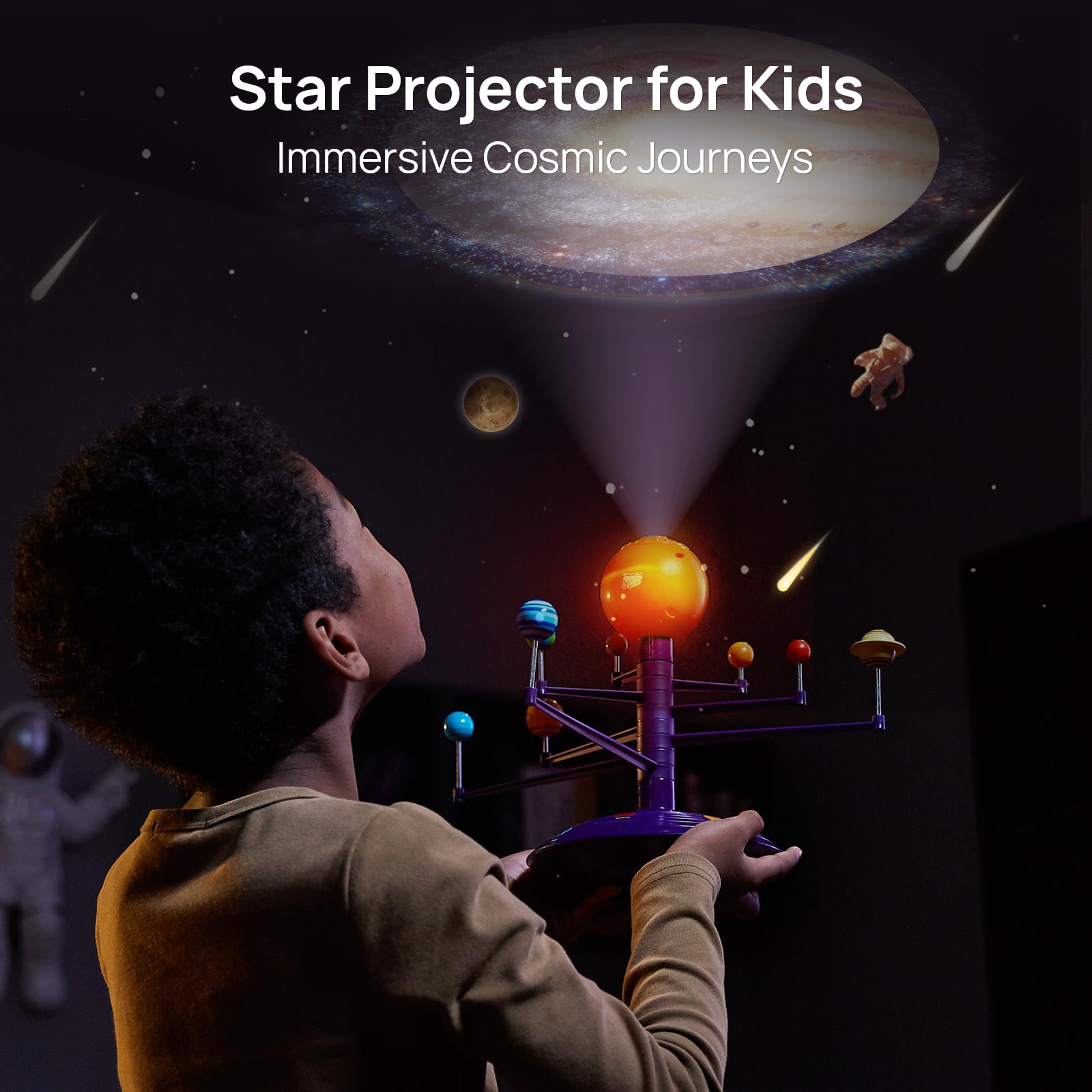 Science Can Solar System 8-planet disks show colorful space scenes for at-home exploration