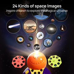 Science Can wall projection displays planets and ships on bedroom walls