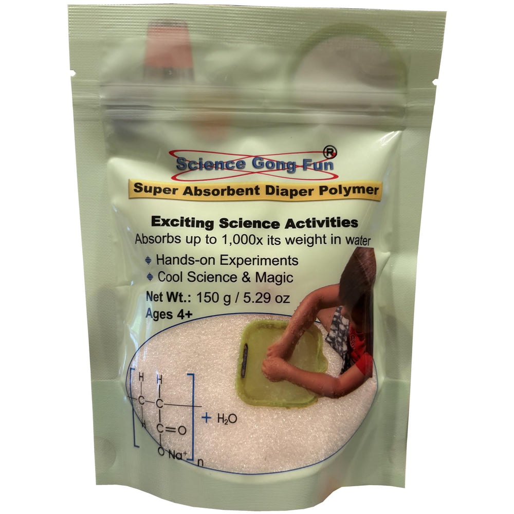 Science Gone Fun sodium polyacrylate powder ready to activate for learning