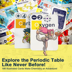 Science Ninjas Valence Plus linen-finish cards provide premium feel for extended gameplay.