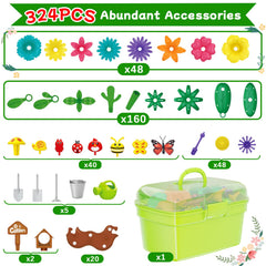 Scientoy 108 stems for versatile stem-building and garden creation.