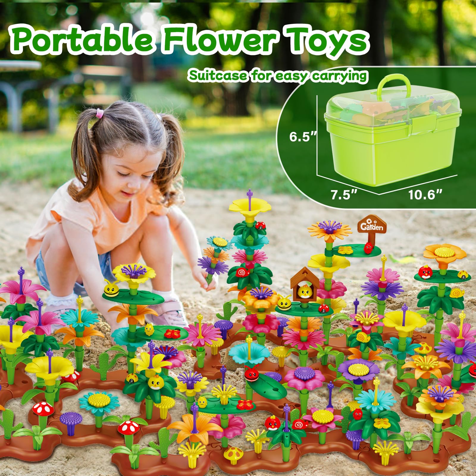 Scientoy storage box keeps all parts neatly organized after play.