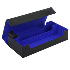 Scimi storage case back view highlights compact dimensions for desk storage.