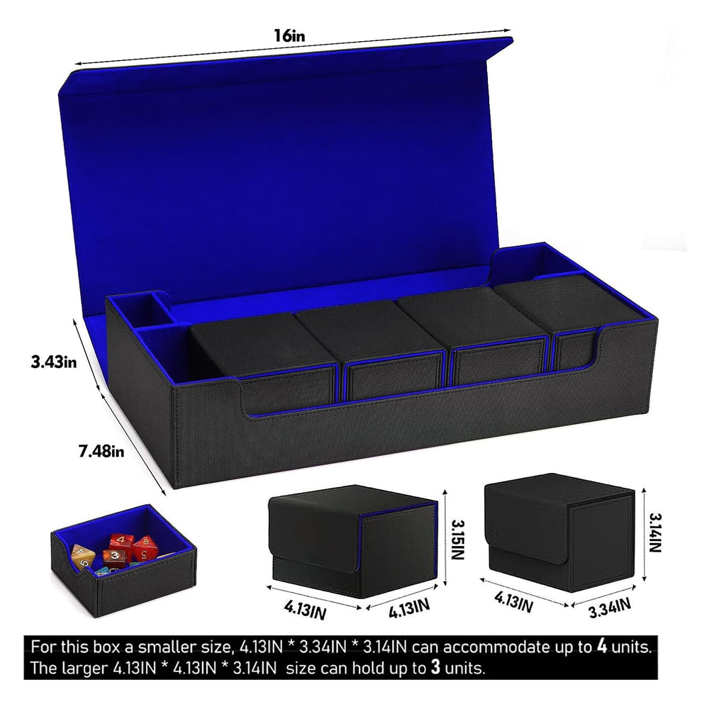 Scimi storage case magnetic closure keeps lid secure during transport.