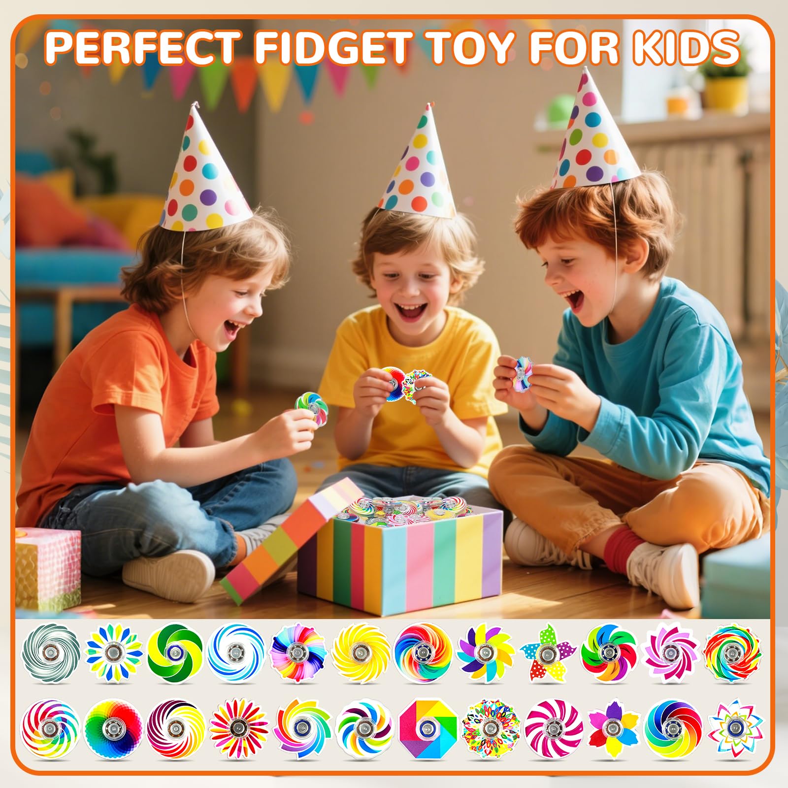 SCIONE compact rainbow spinner portable stress relief during travel